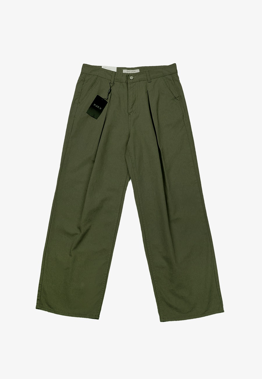 776 Cotton One Tuck Wide Pants_컬러추가(탄베이지)